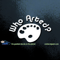 Who Arted Car Decal