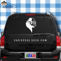 Gorilla Head Car Sticker Decal