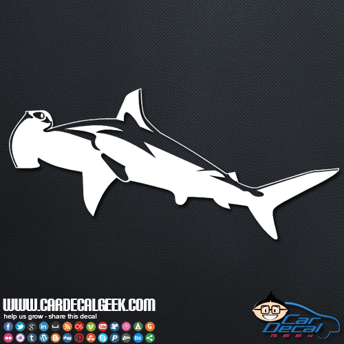 Hammerhead Shark Car Sticker
