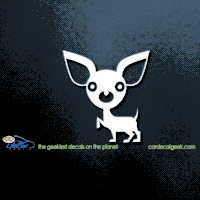 cute chihuahua dog car decal