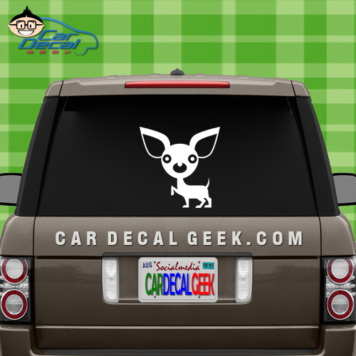 chihuahua dog car window decal sticker
