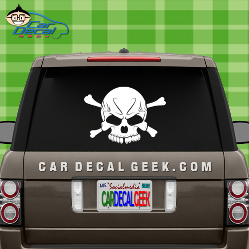 Skull Car Window Decal Sticker