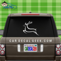 Running Deer Window Decal Sticker