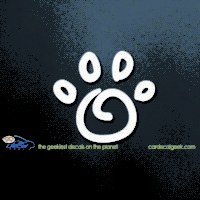 Dog Paw Car Decal