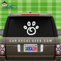 Dog Paw Car Window Decal Sticker