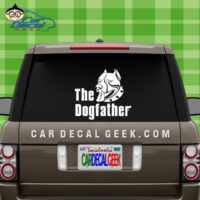 Pitbull Dogfather Car Window Decal Sticker