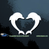 Dolphins Forming Heart Decal