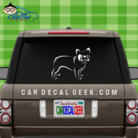 French Bulldog Car Window Sticker