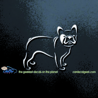 French Bulldog Car Decal