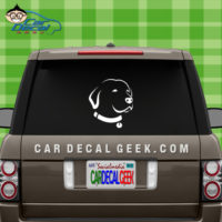 Labrador Dog Head Car Window Decal