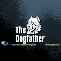Pitbull Dogfather Sticker
