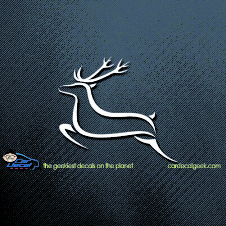 Running Deer Vinyl Car Window Decal Sticker | Hunting Decals