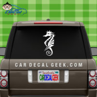 tribal seahorse car window decal sticker