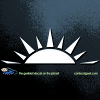 Setting Sun Car Decal