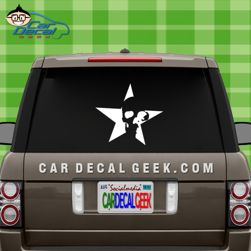 star skull car window decal sticker