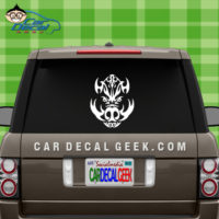 Tribal Boar Head Car Window Decal Sticker