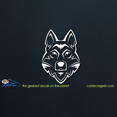 Tribal Huskey Dog Car Decal Tribal Huskey Dog Car Decal