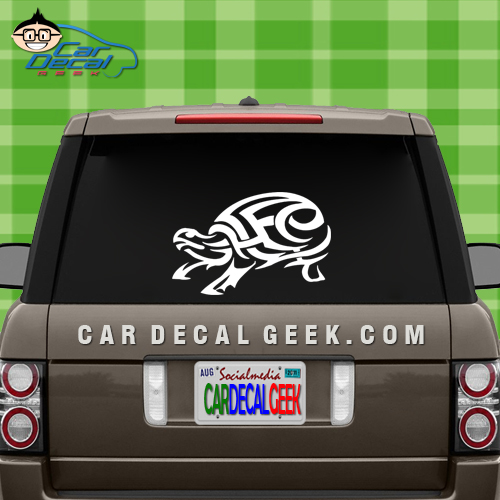 Tribal Turtle Car Window Decal Sticker