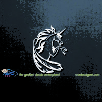 Unicorn Car Decal