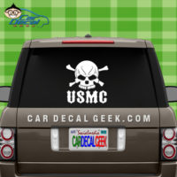 Marines Skull Car Window Decal Sticker
