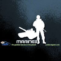 Marine Soldier with Tank Car Decal
