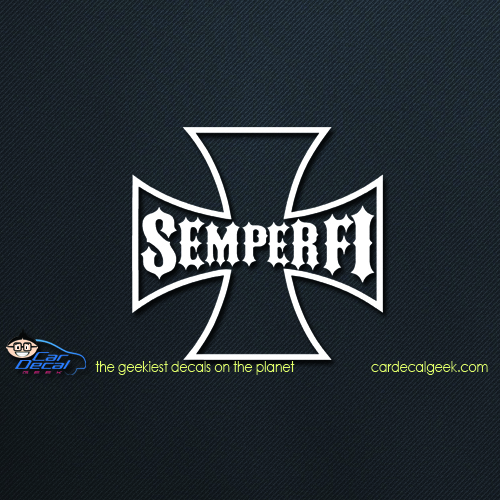 Semper Fi UNITED STATES MARINE CORPS custom decal sticker  usmc 24" windshield 