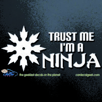 Trust Me I'm a Ninja Car Decal