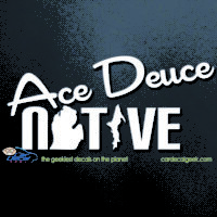Ace Deuce Native Car Decal