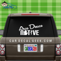 Ace Deuce Native Vinyl Car Decal Sticker