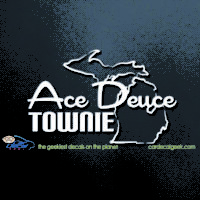 Ace Deuce Townie Car Decal