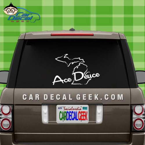 Ace Deuce Car Window Vinyl Decal