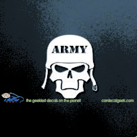 Army Skull Car Decal
