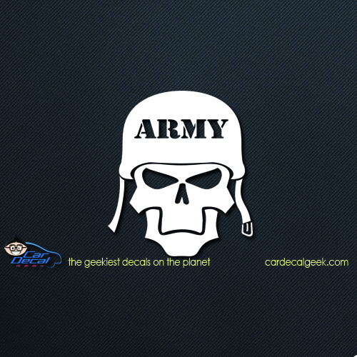 Army Skull Car Decal