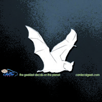 Flying Bat Car Decal