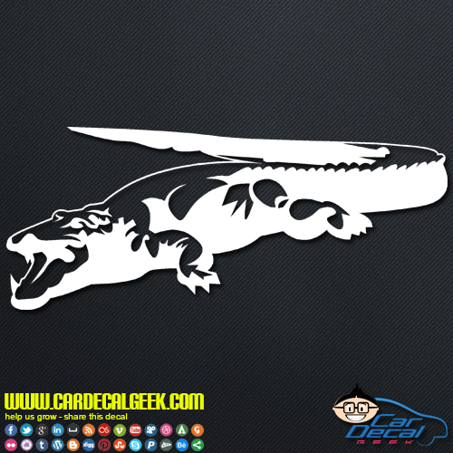 Gator Croc Vinyl Decal Sticker