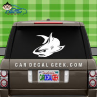 Mean Shark Car Window Decal Sticker