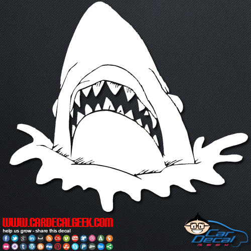 Shark Head Car Sticker