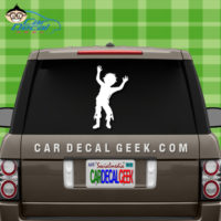 Zombie Boy Car Window Decal Sticker