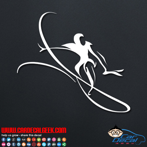 Surfer Guy Decal