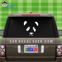Adorable Panda Face Car Window Decal