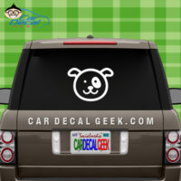 Adorable Puppy Dog Car Decal Sticker