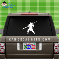 Ancient Asain Warrior Car Window Sticker Decal