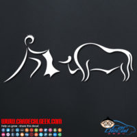 Bullfighting Car Decal