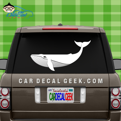 Cool Whale Car Window Sticker