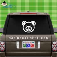 Cute Bear Face Car Decal Sticker
