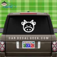 Cute Cow Car Window Decal Sticker