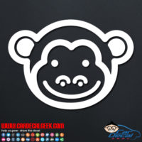 Cute Monkey Face Decal
