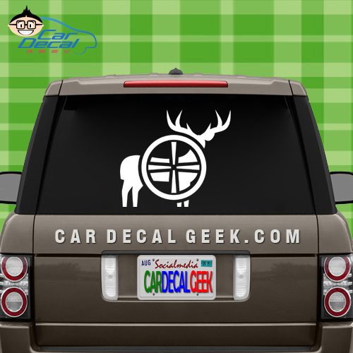 Deer Hunting Gun Scope Car Window Decal