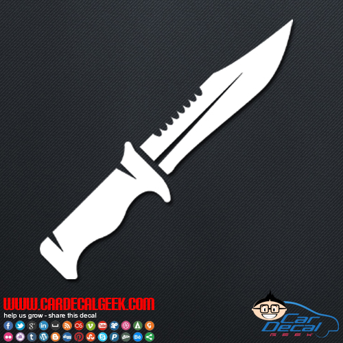 Hunting Knife Decal