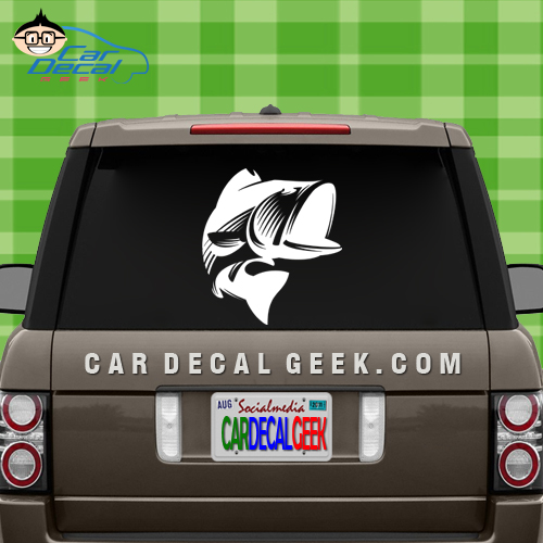 FGD Bass Fishing Window Decal Sticker Car Truck SUV Boat 12″x 9
